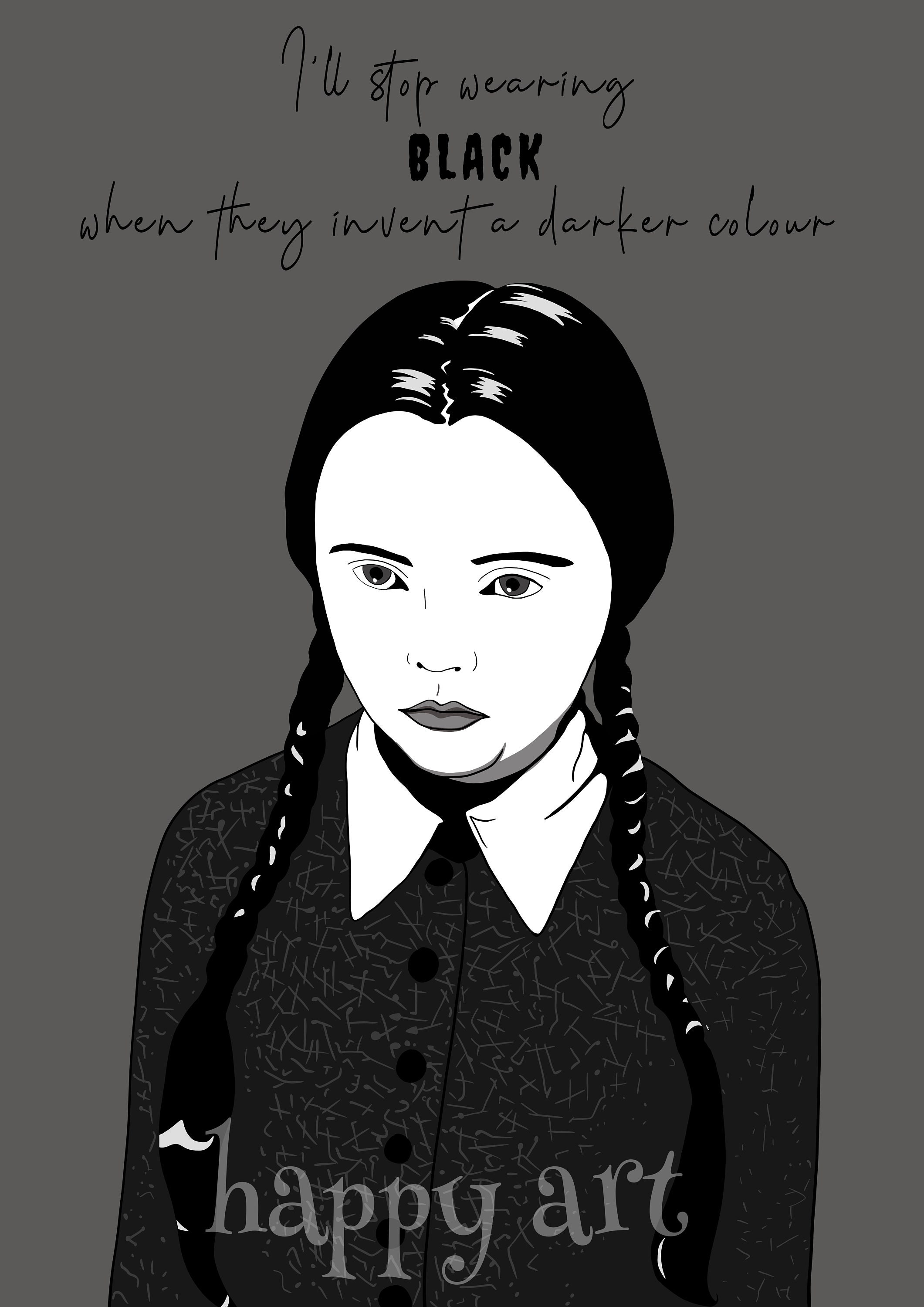 Wednesday Addams Printable