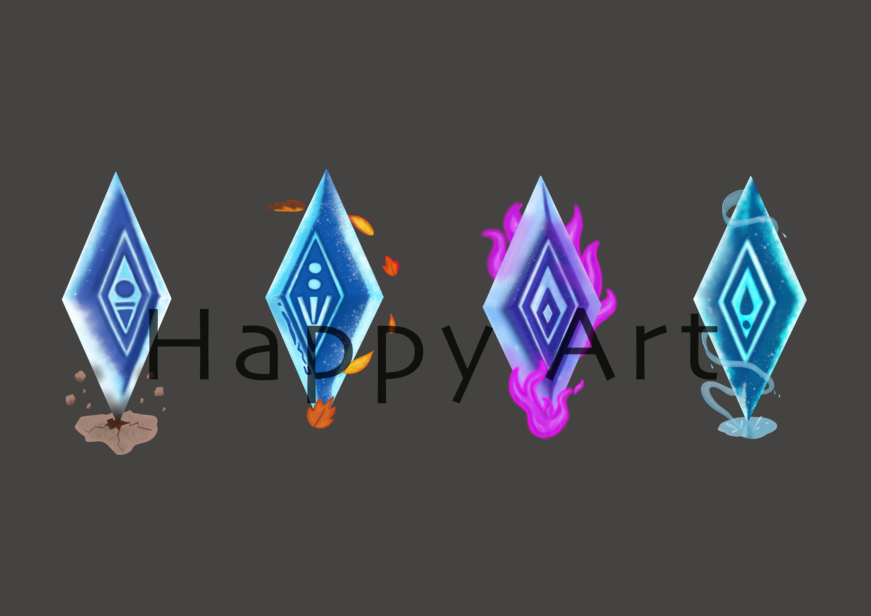 Frozen 2 Rune EPS Vector Png Image Instant Download Earth Fire Water ...