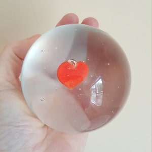 Amber Controlled Bubble Glass Serving DishFruit BowlCatchall BowlLarge Candy DishScallopped Edge BowlYellow BowlAmber Bowl