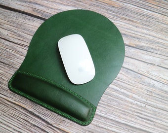 Benutzerdefinierte Ledermousepad - vollnarbigem Premium Echtleder. Personalisierte Maus-Pad. Mehrere Farben