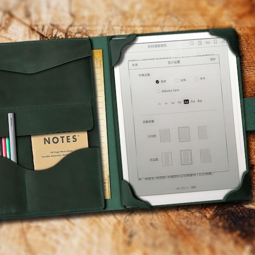 Personalized Leather Supernote A5 X2 Manta Cover, A6 X Case, A6 X2