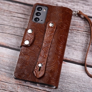 Cartera de piel auténtica personalizada para Samsung Galaxy A26, A16 5G, A06, A15 5G, A25, A05s, A34, A54, A35/A55/A14/A24