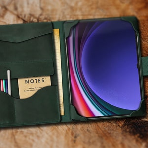 Samsung Galaxy Tab S10 FE+ Tab S6 Lite,A9+,S9 FE+,S9 Ultra Tablet Cases,S9 Book Case,Tab S10+,S9+,Tab S10 Ultra Sleeve,Personalized Leather