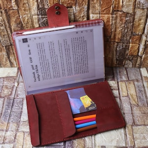 Personalisierte Leder Passen bemerkenswerte 2 Folio Organizer, Passt bemerkenswerte1 Tasche mit Stifttasche & Kartenfach, für Remarkable Fall 3EANRE