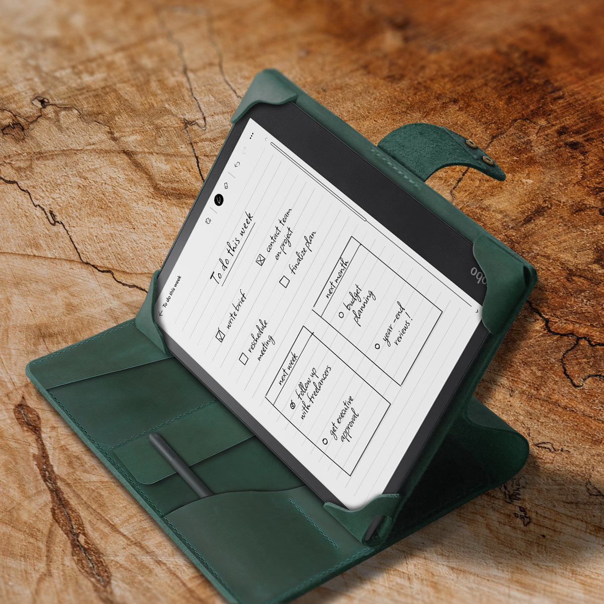 Étui de Protection Compatible avec Kobo Libra 2 E-Reader 7 inch 2021  Released, Origami Mince et Léger Compatible avec Kobo Libra 2 2021 (7  Pouces) Tablette, Indigo