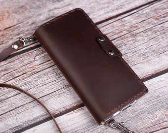 Crossbody strap Tooled OnePlus 11R 11 10T 10R 150W 10R 10 Pro 9 Pro 9 8T 8T+ 5G 8 Pro 8 leather case wallet Full Leather Fold Hand Stitched