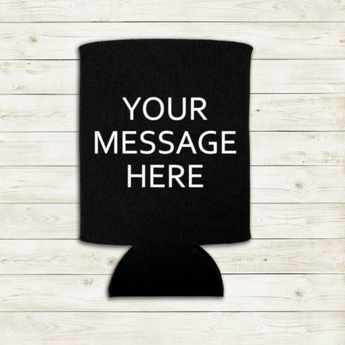 Personalized Can Cooler with print on one side