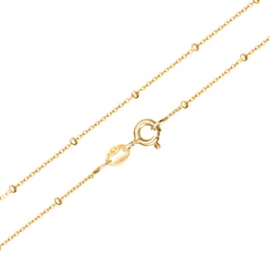 Fine Belcher Chain with ball in gold vermeil, silver chain