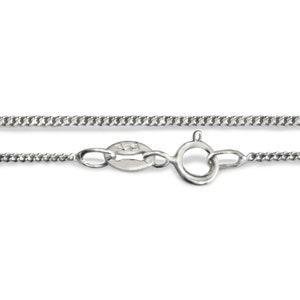 Fine Curb Chain 925 Sterling Silver Diamond Cut 14/16/18/20/22/24 inches