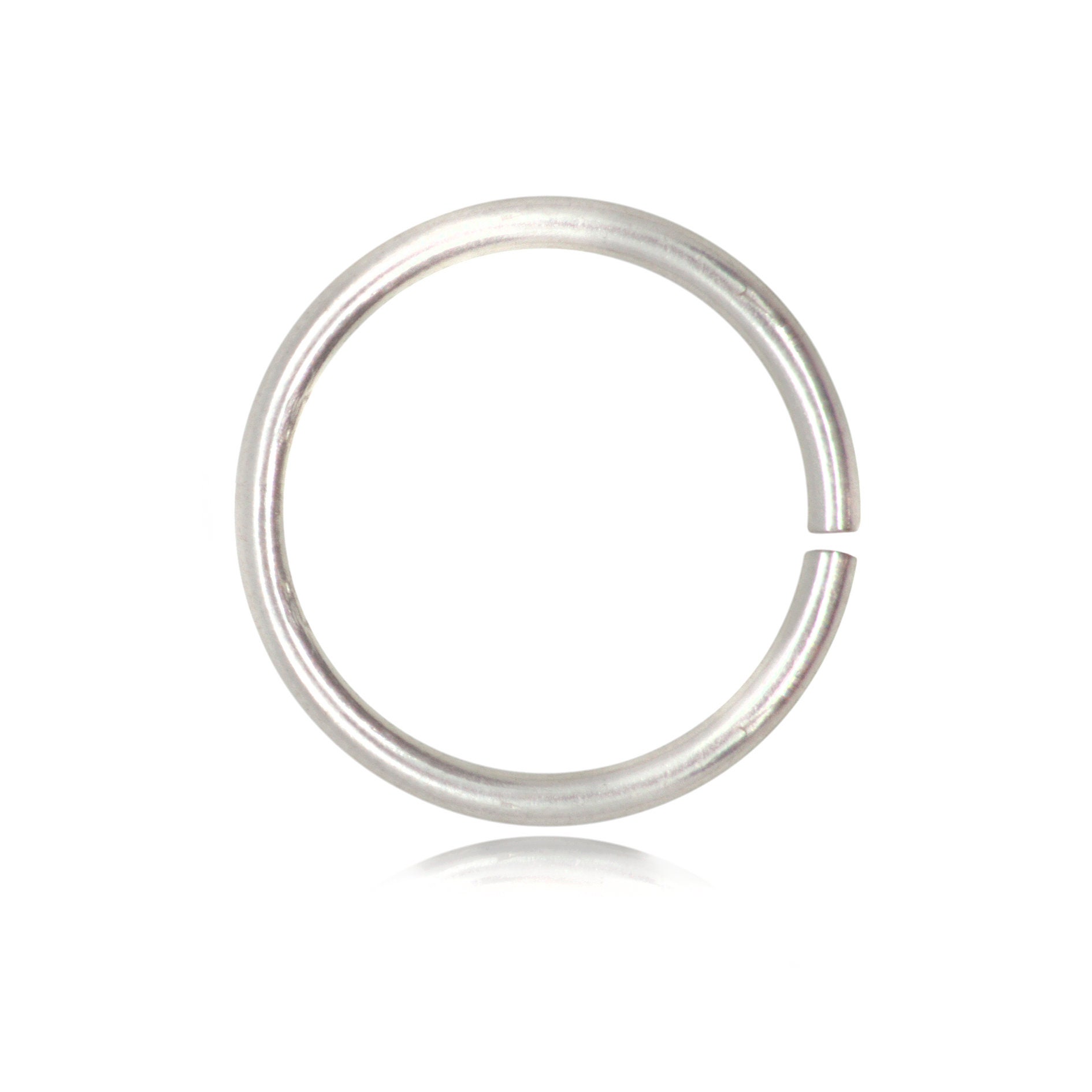 Jump ring, sterling silver, 12mm soldered round, 10mm inside