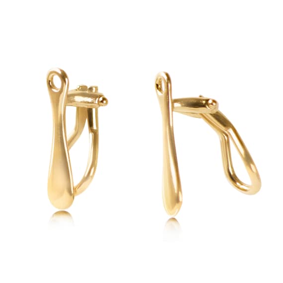 Gold Vermeil Clip on Earring Findings Etsy