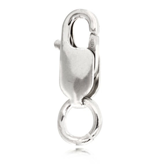 925 Sterling Silver Lobster Claw Clasps Jewelry Fastener Hook Jewelry Findings for Jewelery Making Necklaces Bracelets 10mm Gold