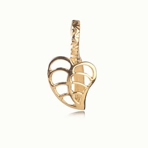 Leaf Pendant Pinch Bail, gold vermeil, pendant bail, Gold Vermeil Pinch Bail