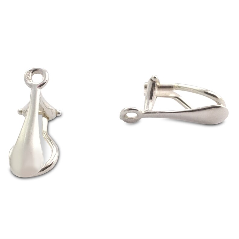 925 Sterling Silver Clip on Earring Findings Etsy UK