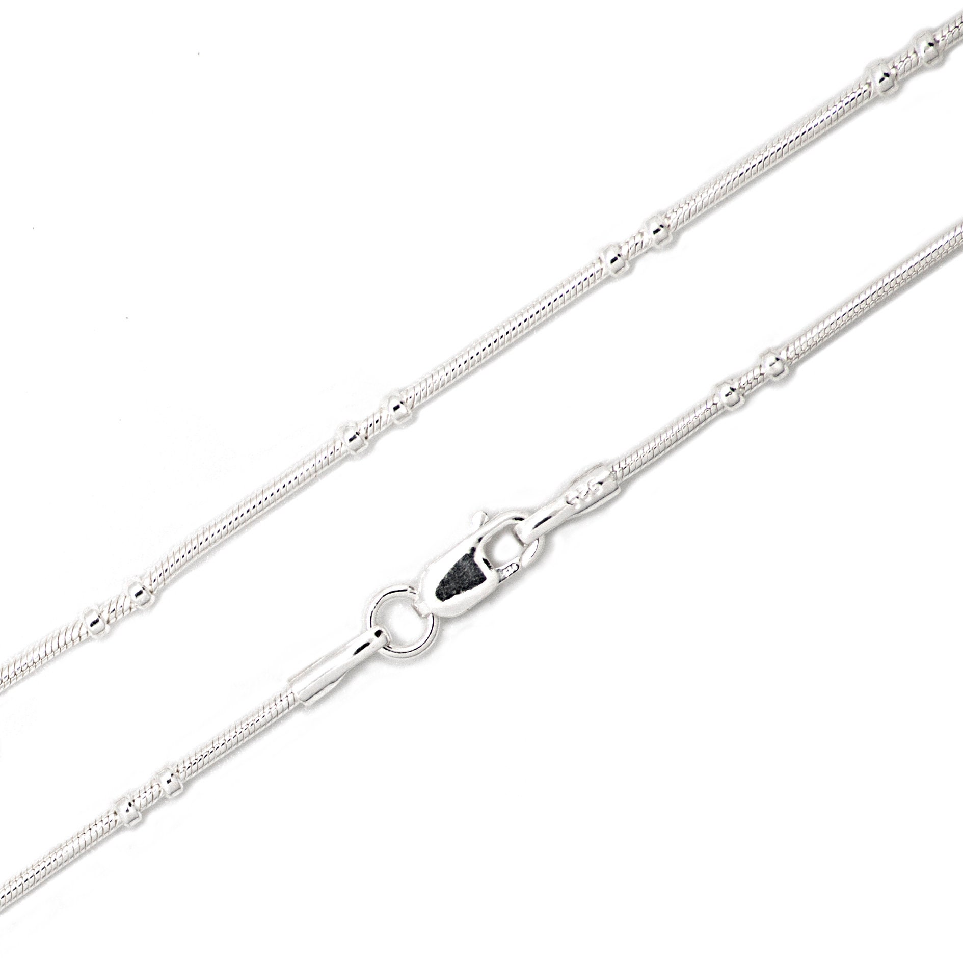 925 Sterling Silver Nickelfree Hypoallergenic Double Etsy UK
