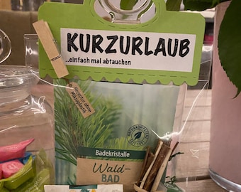 Geburtstagsgeschenk/ eine Tüte Urlaub