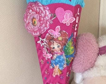 XXL school cone girl - fairy - 110 cm