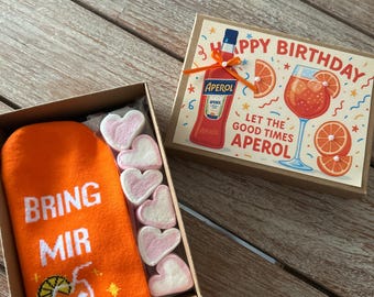 Beautiful box for a birthday... Aperol!