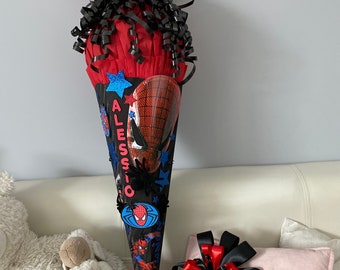 XL SCHOOL BAG boy with spider in Spiderman style