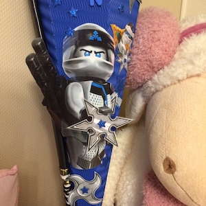 SAC D'ÉCOLE XL style NINJAGO :-)) 110 cm !!! Zane