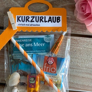 Geburtstagsgeschenk/ eine Tüte Urlaub