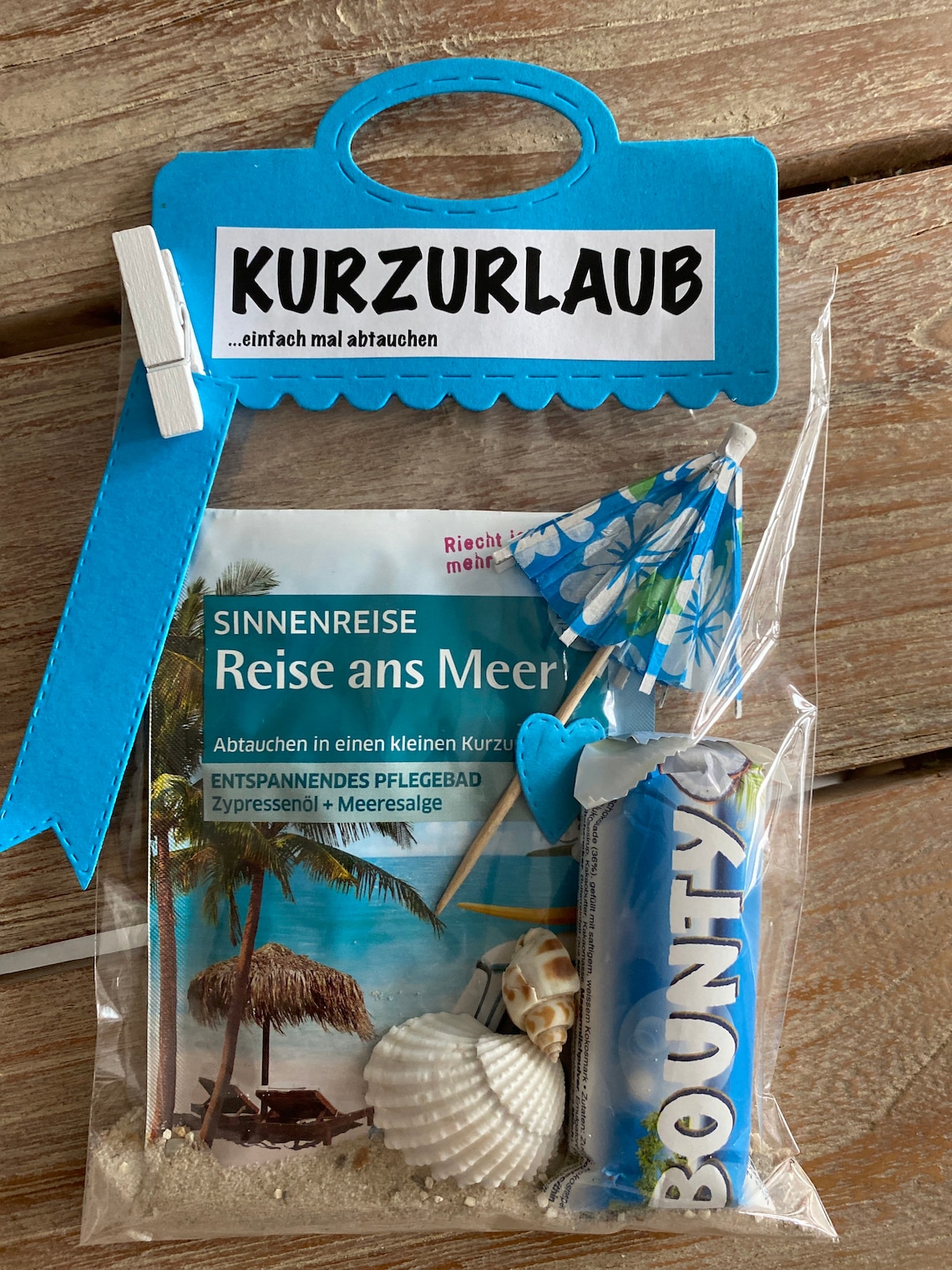 Geburtstagsgeschenk/ eine Tüte Urlaub Etsy