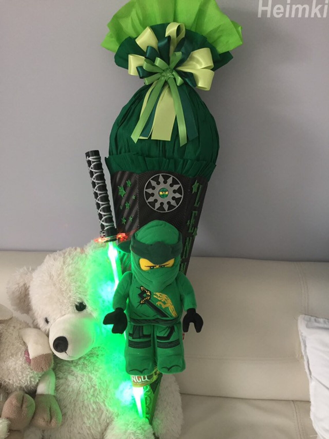 XXL SCHULTÃTE NINJAGO Lloyd Plush 110 cm with lightsword | Etsy