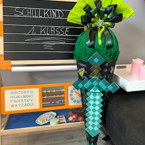 SAC D'ÉCOLE pour un fan de Minecraft :-)) 110 cm DE HAUTEUR