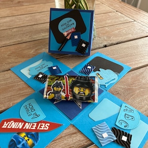Explosionsbox - Einschulung im Ninjago Stil