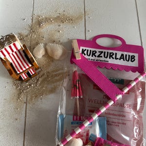 Geburtstagsgeschenk/ eine Tüte Urlaub / Wellness