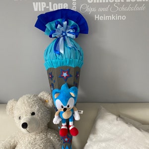 SAC D'ÉCOLE avec une grande figurine Sonic