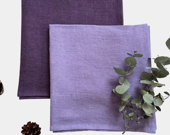 Set di tovaglioli di lino viola scuro di 2 4 6 8 10 12. Tovaglioli di stoffa viola lavanda misura 16 pollici. Tovaglioli di nozze viola. Tovaglioli per la cena sfusi.