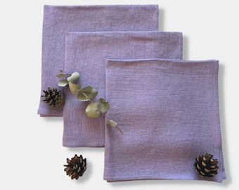 Lavender Cloth Napkins Set of 2 4 6 8 10 12. Light Purple Linen Napkins 16 inch Size. Linen Wedding Napkins. Dinner Napkins. New Home Gift