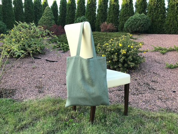 Green canvas tote bag deals