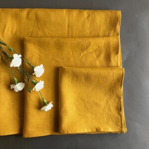 Linen furoshiki cloth. Reusable gift wrap ideas. Many colours available. Plain furoshiki wrapping cloth in small, medium or large sizes. image 7