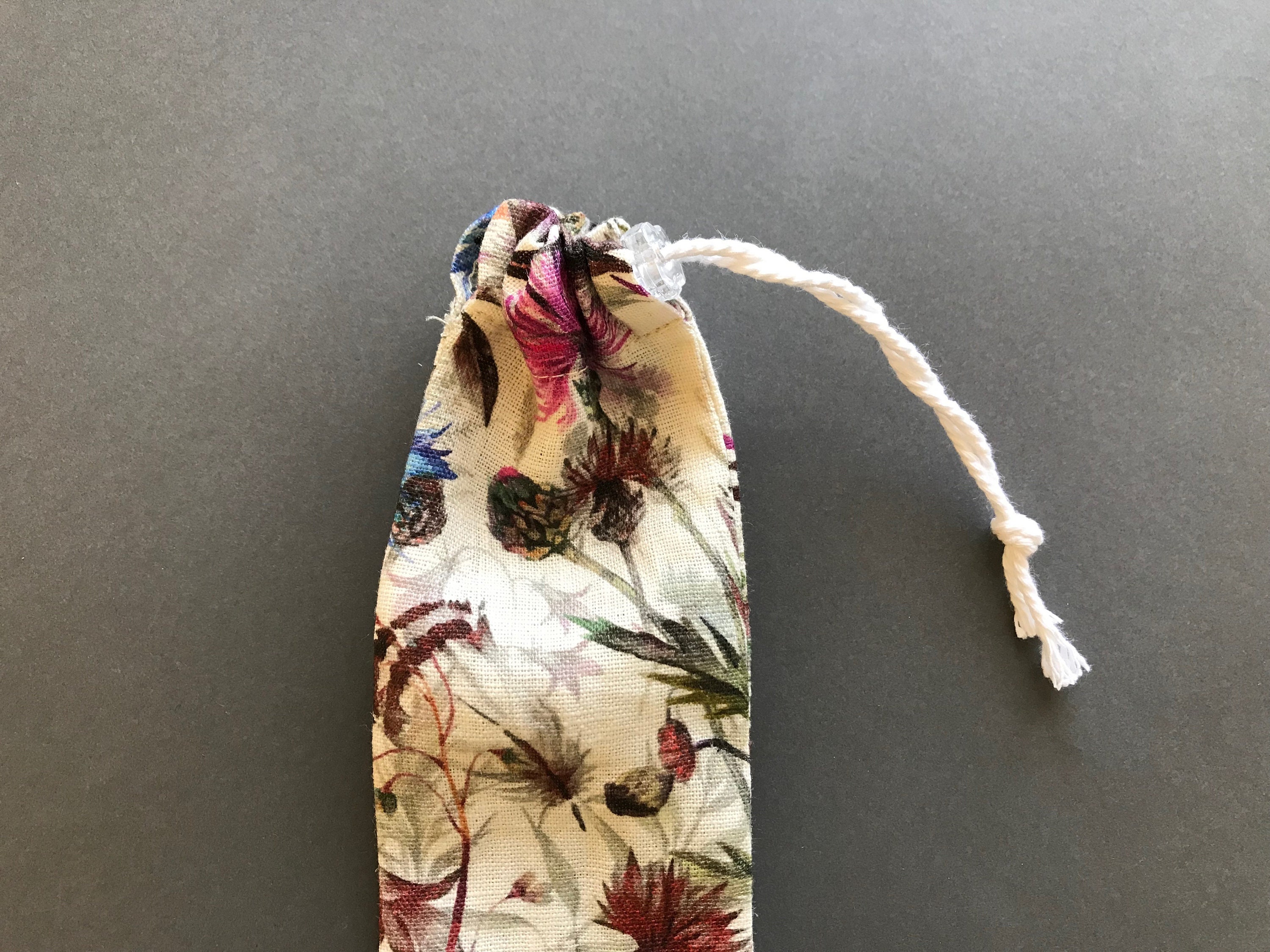 Drawstring straw pouch for reusable straws. Reusable straw Etsy
