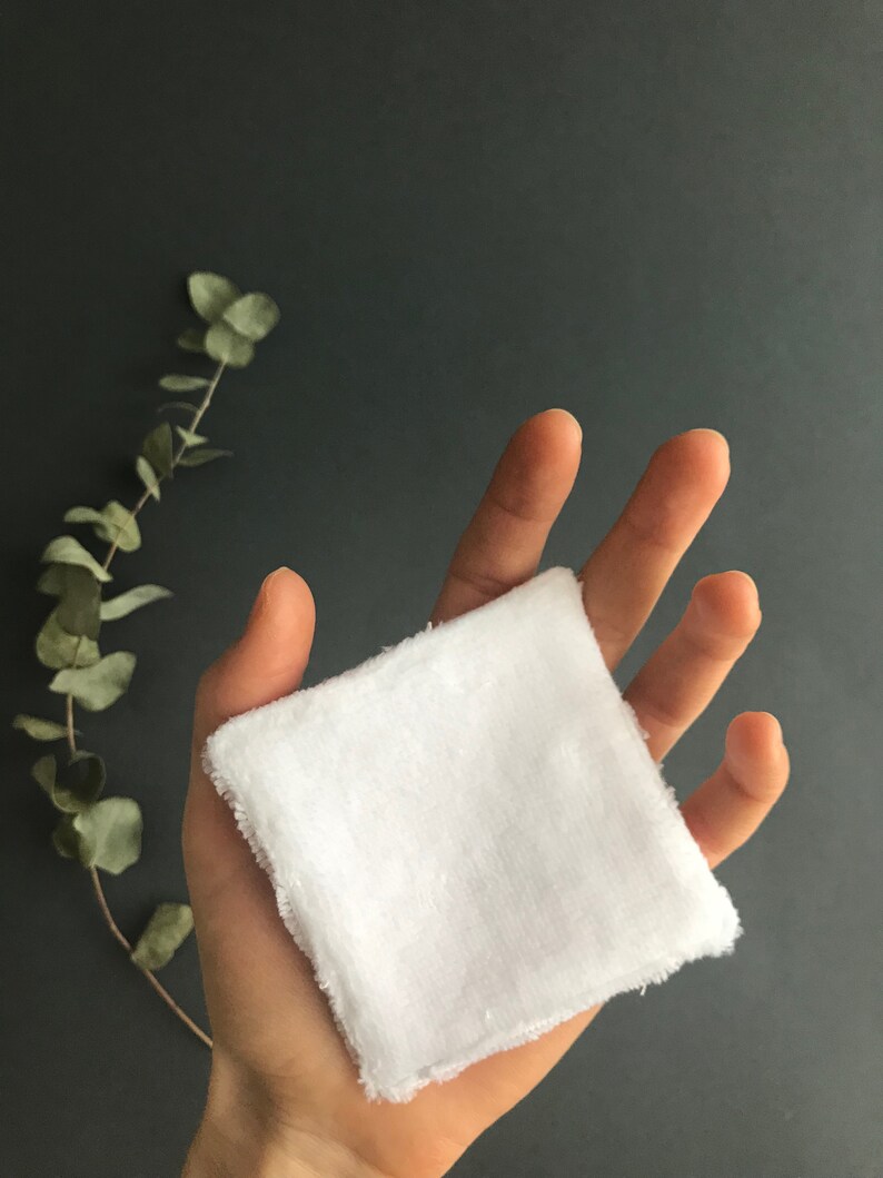 Reusable cotton rounds. Zero waste organic cotton light pink Etsy