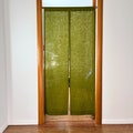 Moss Green Japanese Noren Curtain. Linen Door Curtain. Moss Green Doorway Curtain. Custom Size. Various colours. Linen Noren panels product logo