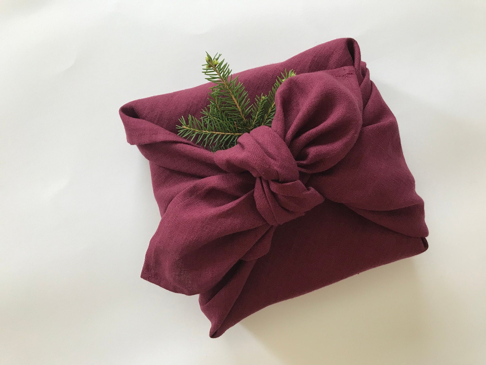 Reusable Gift Wrapping Cloth - Furoshiki - 100% Linen. Minimalist, Eco ...