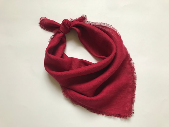 Le Enfant Cashmere Thin Headband - Deep Red Le Enfant Cashmere Thin Headband - Deep Red