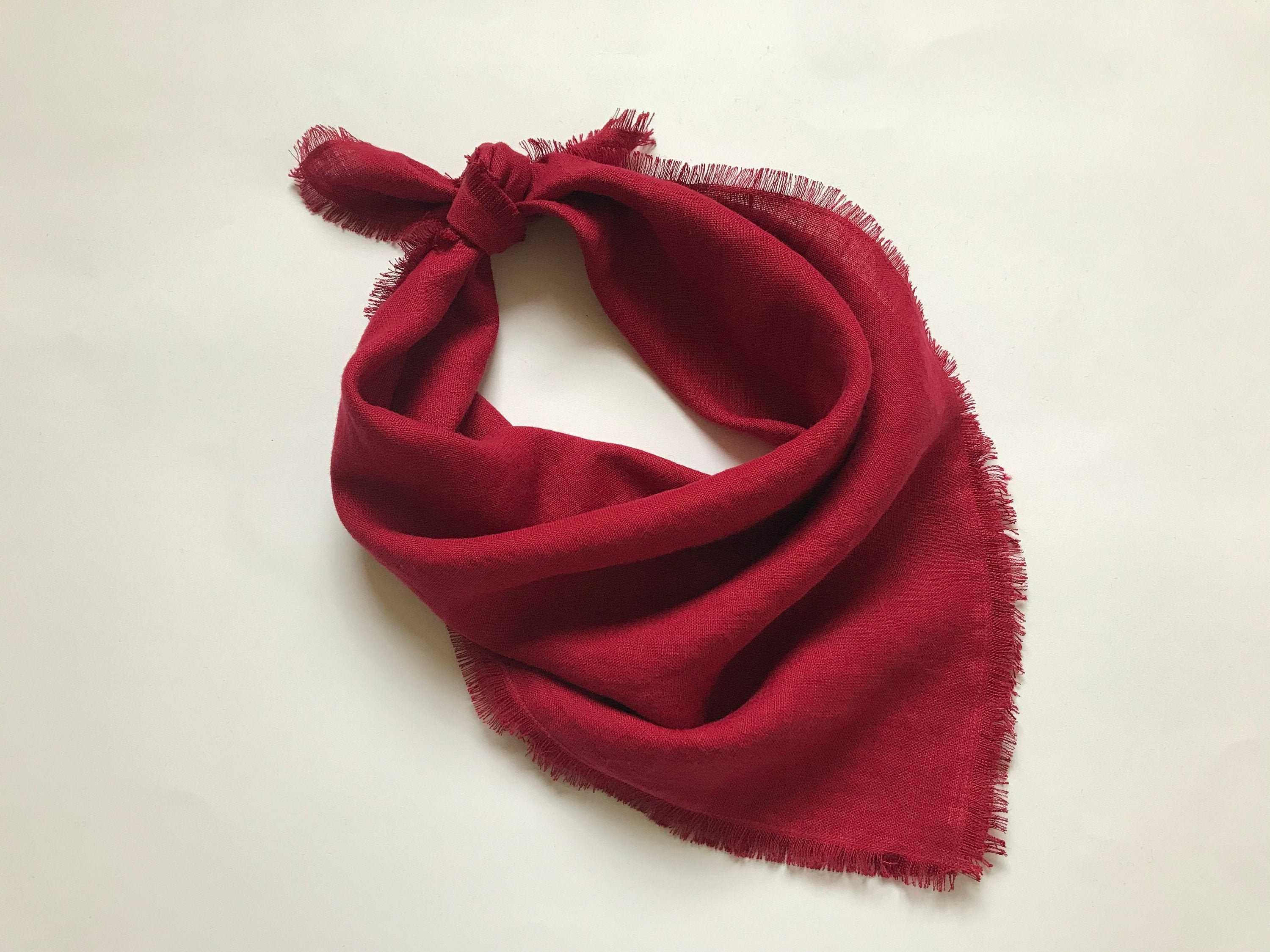 Le Enfant Cashmere Thin Headband - Deep Red Le Enfant Cashmere Thin Headband - Deep Red