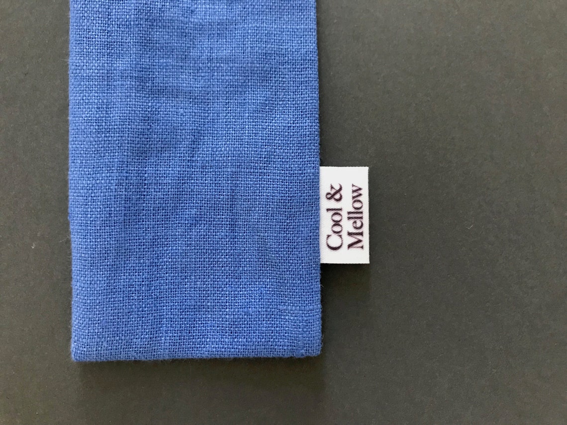 Reusable straw case with stainless steel metal straws. Blue Etsy