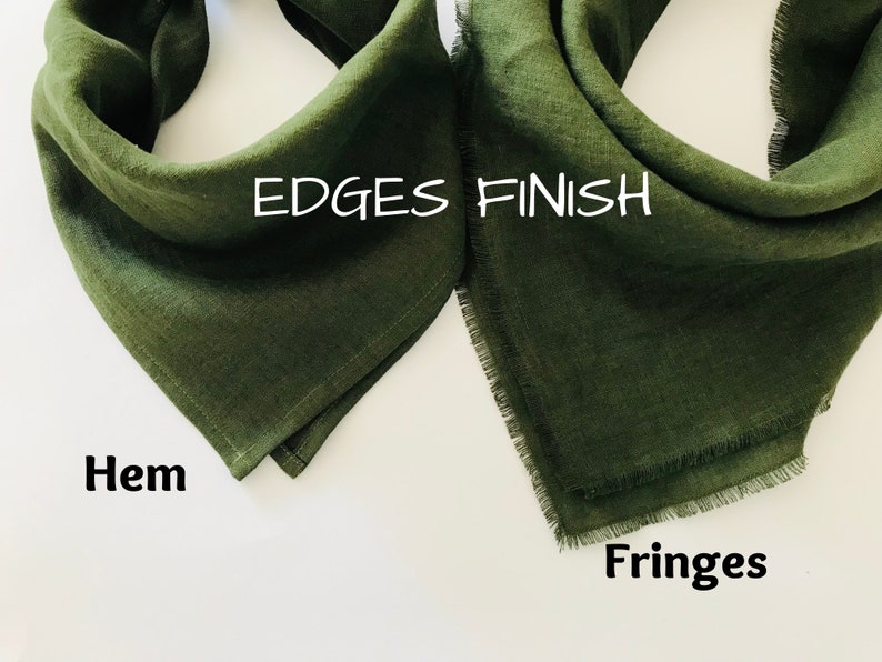 Moss Green Linen Scarf. Long and Wide Unisex Linen Shawl. Etsy
