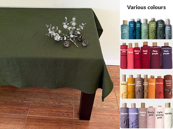 Large green tablecloth deals