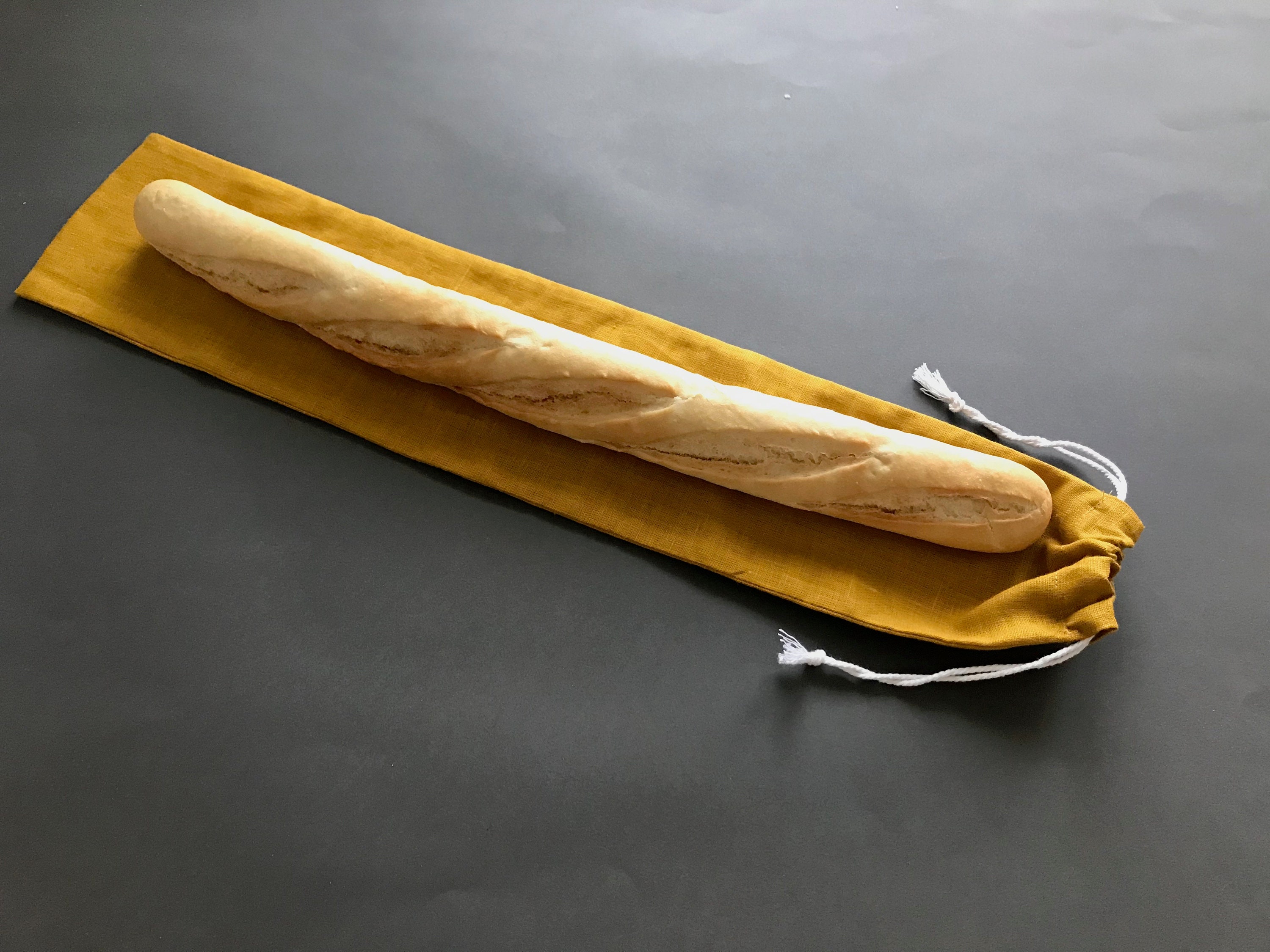 Reusable Baguette Bag. Linen Baguette Bag for Shopping and Etsy