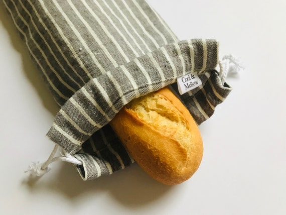 Buy Grey Baguette Bag With Green Stripes. Linen Baguette Bag. Baguette Bread  Bag. French Baguette Bag. Bread Storage Bag. Baguette Shopping Bag Online  in India - Etsy