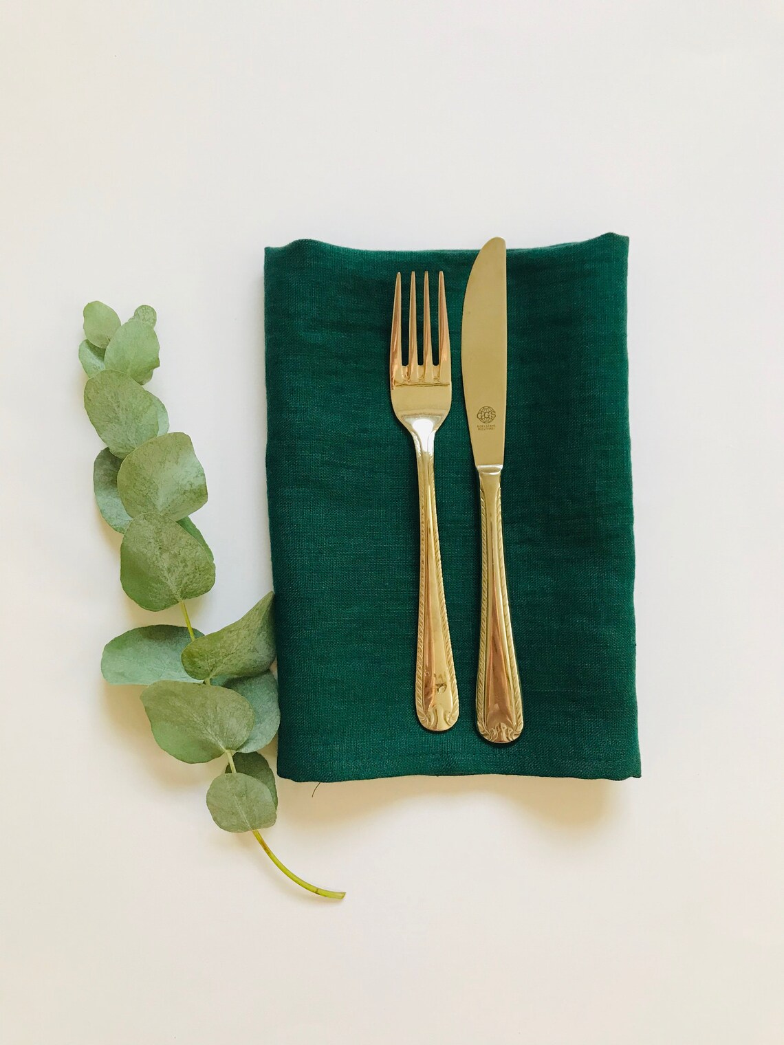 Dark green cloth napkins set of 2 4 6 8 10 12. Green linen Etsy