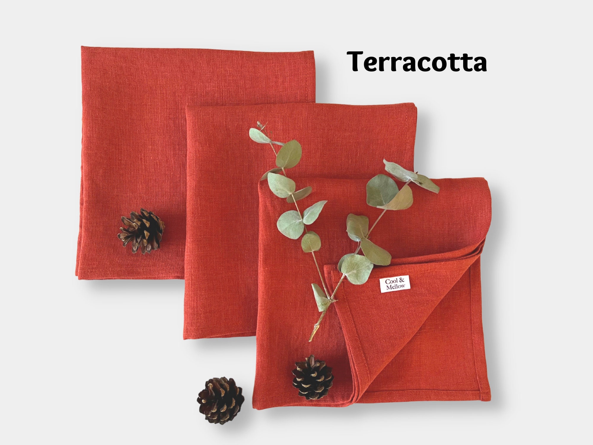 Socomi Set Di 12 Tovaglioli Di Stoffa In Cotone – Verde Salvia Con Frange – 43x43 Cm – Per Pasqua, Matrimoni E Decorazioni Tavola