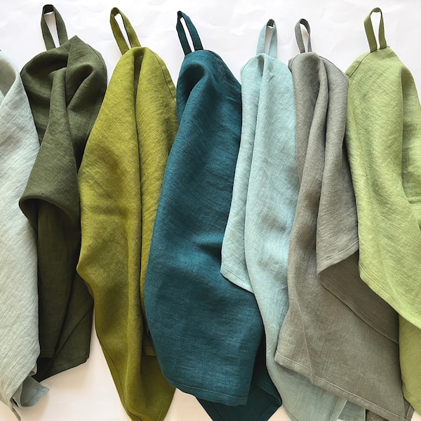Green Kitchen Towels - Etsy