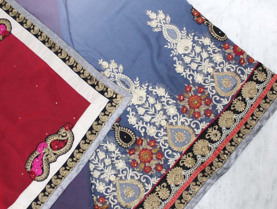Indian Designer Vintage Saris/ Indian designer sa… - image 5